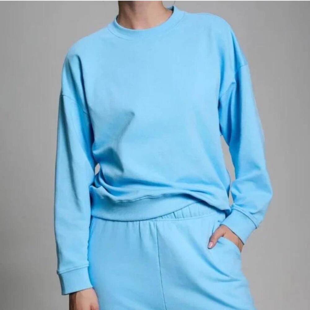 New Year of Ours Sadie 100% cotton crew neck boxy relaxed sweatshirt and pants